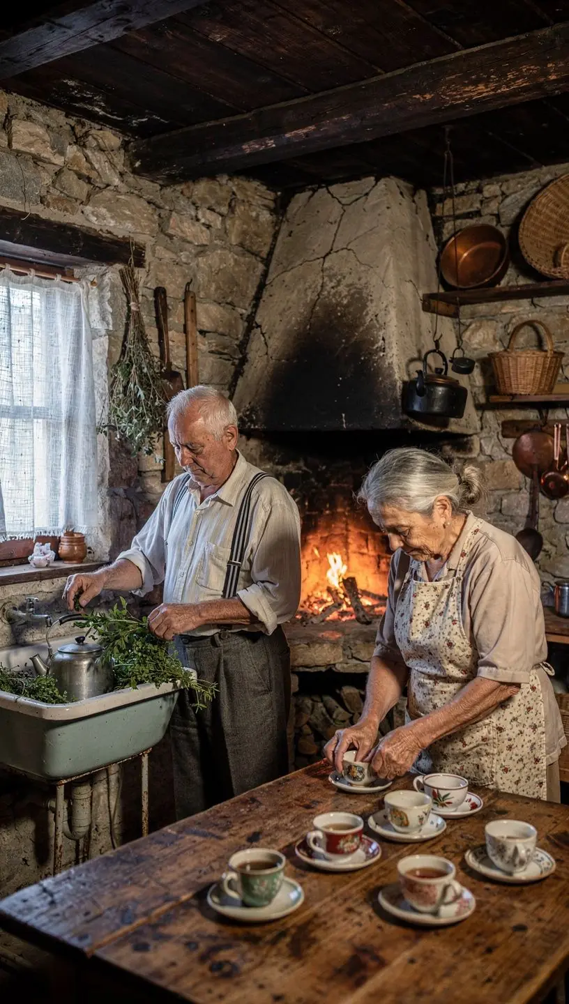 Zeleni čaj s aromom mente poslužuje se u tradicionalnoj hrvatskoj čajnoj posudi.